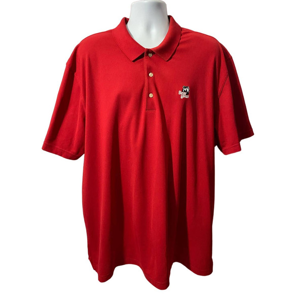 Greg Norman Men's Polo Golf Shirt Performance Play Dry 4XL RED - Picture 1 of 10